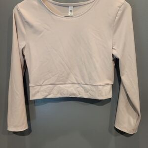 Women's Cream Long Sleeve Top